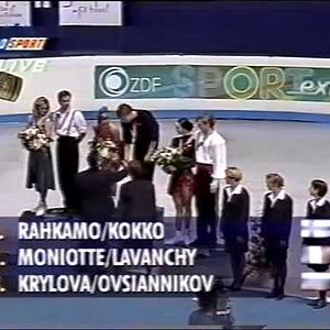 Medal Ceremony, Dance Event - 1995 European Championships FD (English)