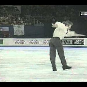 Philippe Candeloro (FRA) - 1995 Worlds, Men's Free Skate (Secondary US Broadcast Feed)