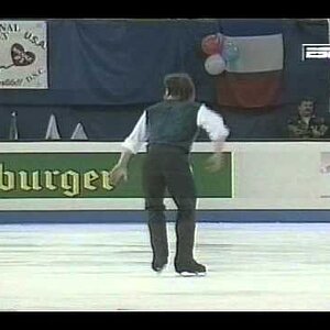 Elvis Stojko (CAN) - 1995 Worlds, Men's Free Skate (Secondary US Broadcast Feed)