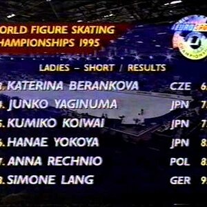 Standings, Ladies Event - 1995 World Championships SP