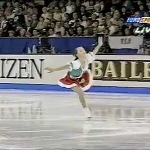Irina Slutskaya RUS - 1995 World Championships LP