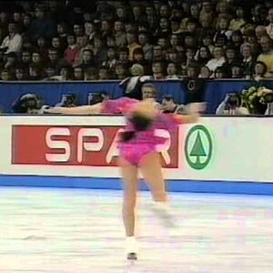 Michelle Kwan 1995 World Figure Skating Championships LP BBC TV HQ