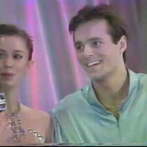 Interview with Oksana Grishuk and Evgeni Platov - 1995 Skate America