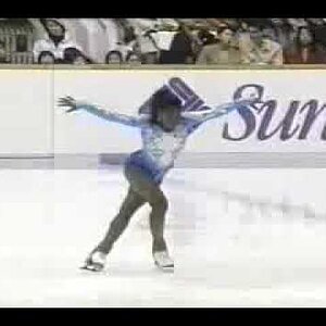 Surya Bonaly 1995/6 nhk trophy free (ditching this program after a difficult time )