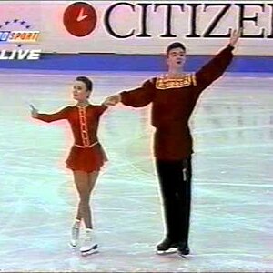 Maria Petrova & Anton Sikharulidze RUS - 1996 European Championships SP