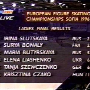 Final Results, Ladies Event - 1996 European Championships LP