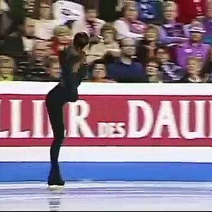 Yukari Nakano - 2006 World Figure Skating Championships SP (Japanese commentary)