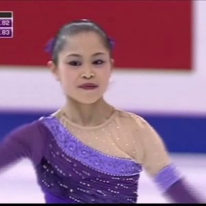 Satoko Miyahara - Four Continents Figure Skating Championships 2014 SP (Eurosport, British commentary)