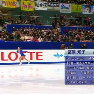 Satoko Miyahara - Japanese Nationals 2014 SP (Japanese commentary)
