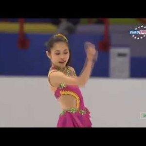 Satoko Miyahara - World Junior Figure Skating Championships 2013 Exhibition (Eurosport, Russian commentary)