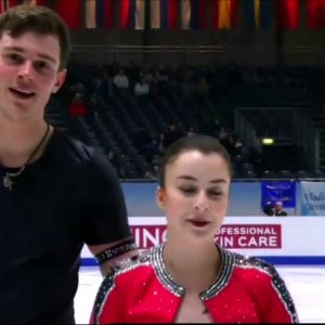 Daria Danilova and Michel Tsiba SP European Championships 2020