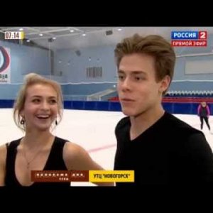 Victoria Sinitsina & Nikita Katsalapov - 2014 Panorama of the day LIVE - Interview