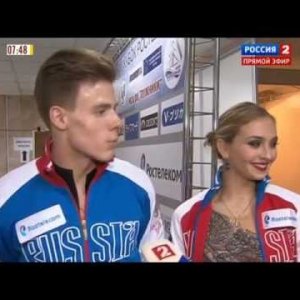 Victoria Sinitsina & Nikita Katsalapov - 2014 Rostelecom - Post SD Interview