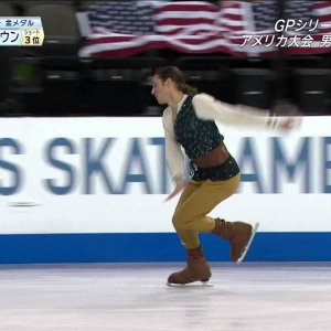 Jason Brown - Skate America 2014 FP - Tristan & Isolde (Japanese commentary)