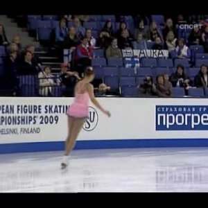 Elena Glebova - 2009 European Championships - SP
