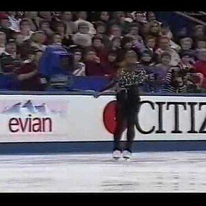 Surya Bonaly 1996 Worlds free program (Quad Salchow attempt)