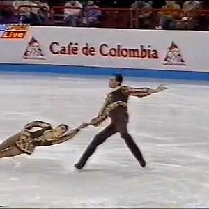 Svetlana Plachonina & Dmitri Kaploun BLR - 1997 European Championships SP