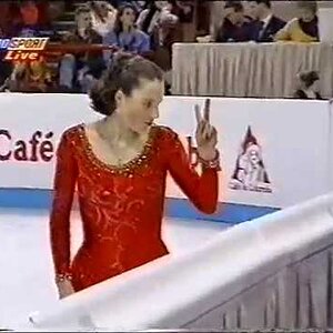Irina Slutskaya RUS - 1997 European Championships LP