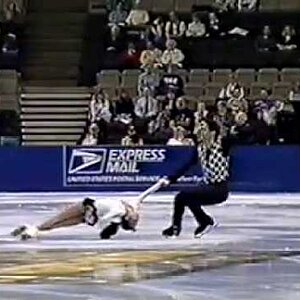 Naomi Grabow and Benjamin Oberman - 1996 US Championships - Jr Pairs   Short Program