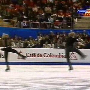 W1997 Pairs SP Warm Up Group 4 : Elaine Asanaki Joel McKeever GRE