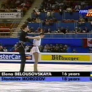 W1997 Pairs SP Warm Up Group 6 Elena Belousovskaya Stanislav Morozov UKR