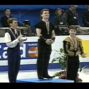 Men's Award Ceremony - 1997 World Figure Skating Championships