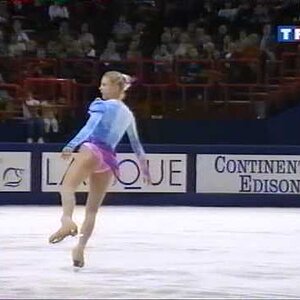 Vanessa Gusmeroli (FRA) 1997 Lalique Trophy free program (french tv)