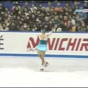 Yukari Nakano - 2008 NHK Trophy FS (Eurosport, English commentary)