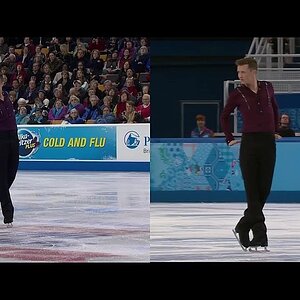 Jeremy Abbott - 2014 US Nationals and Sochi - SP (split screen)
