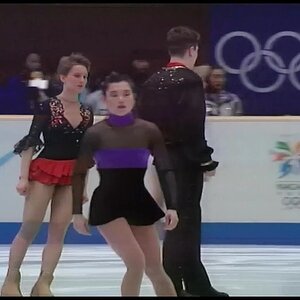 [HD] Pair SP - Group 5 Warming Up - 1998 Nagano Olympics