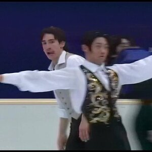 [HD] Men FS - Group 1 Warming Up - 1998 Nagano Olympics
