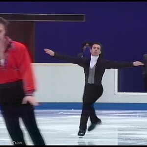 [HD] Men FS - Group 3 Warming Up - 1998 Nagano Olympics