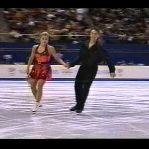 6-Minute Warm Up of Final Group of Skaters - 1998 Nagano, Ice Dancing, Original Dance