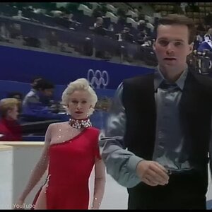[HD] Compulsory Dance  "Argentine Tango"  Group 3 Warming Up - 1998 Nagano Olympics