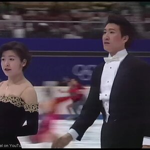 [HD] Compulsory Dance  "Argentine Tango"  Group 4 Warming Up - 1998 Nagano Olympics