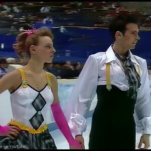 [HD] Free Dance - Group 4 Warming Up - 1998 Nagano Olympics