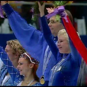 [HD] Ice Dancing Medal Ceremony - 1998 Nagano Olympics - Grishuk, Platov, Krylova, Ovsyannikov..