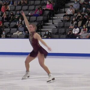 Amber GLENN. Cranberry Cup 2021, SP