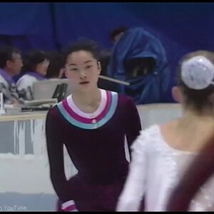[HD] Ladies SP - Group 2 Warming Up - 1998 Nagano Olympics
