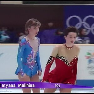 [HD] Ladies FS - Group 3 Warming Up - 1998 Nagano Olympics
