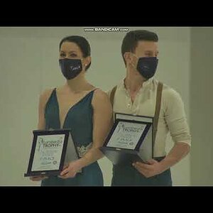Charlène Guignard & Marco Fabbri - 2021 Lombardia Trophy Medal Ceremony