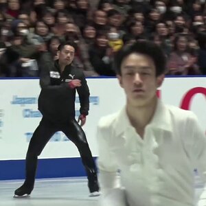 Kazuki Tomono (and others) - 2019 Japanese Nationals, warm-up