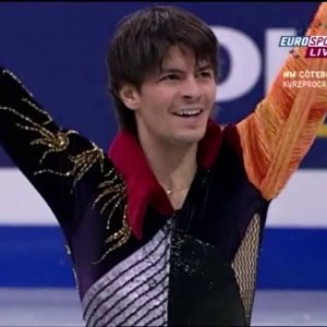 Stephane LAMBIEL SUI 2008 WC SP ESP