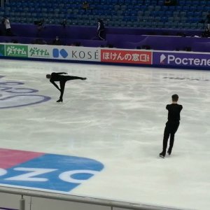 Mikhail Kolyada. Rostelecom Cup 2021. Short program. Practice. 11.25.2021.