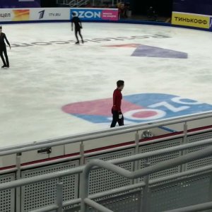 Evgeni Semenenko. Morning practice. Short program. Rostelecom Cup 2021. 11.26.2021