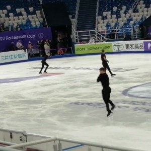 Evgeni Semenenko. Rostelecom Cup 2021. Short program. Practice. 11.25.2021