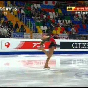 1 Irina MOVCHAN UKR 2011 Worlds FS (CCTV)