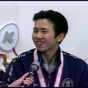 [HD] 本田武史 Takeshi Honda - Interview after Free Skating - 1998 NHK Trophy