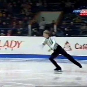 1999 Euros Evgeni Plushenko - warmup + SP Hava Nagila + marks