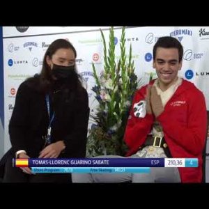 Tomas Llorenc GUARINO ESP Free Skate Finlandia Trophy 2021